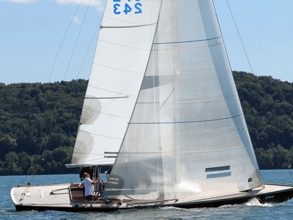 45er Nationaler Kreuzer mit Dacron / Dyneema Beseglung